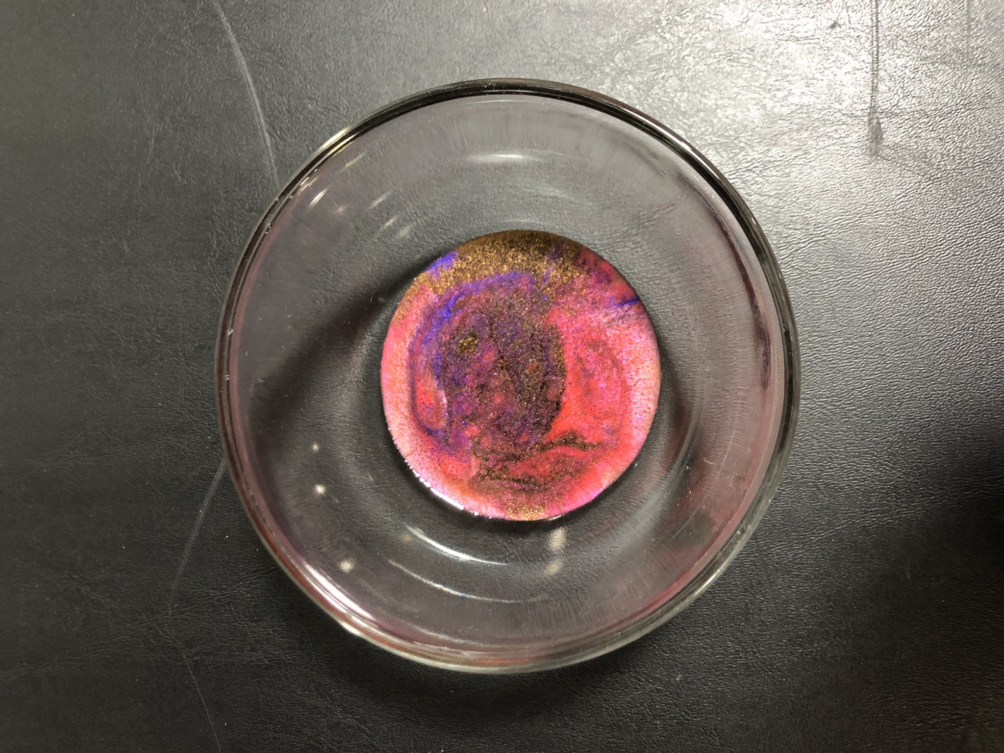 Click here to view Purple Pink Gold Ring Dish by Jean Macaluso