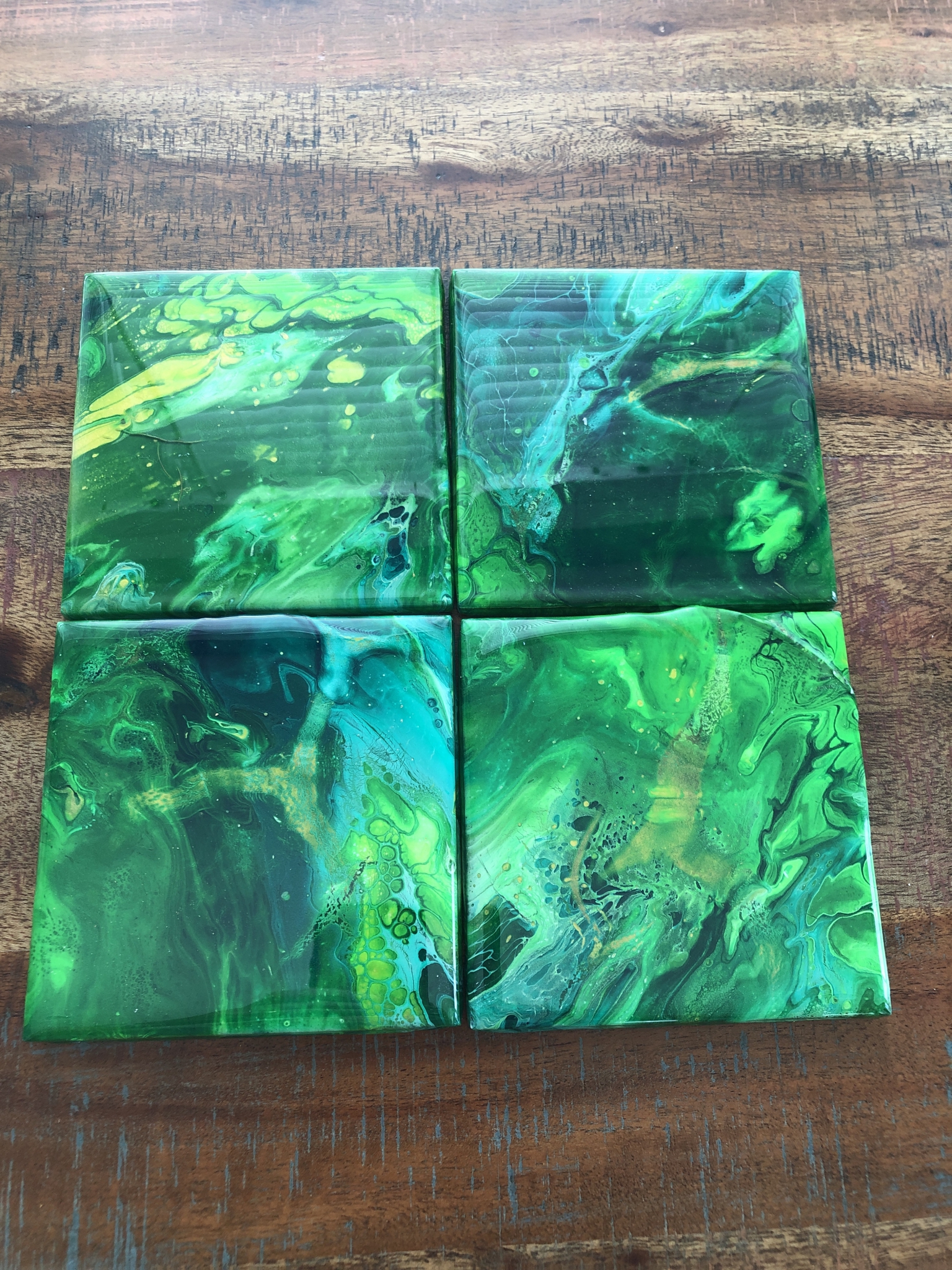 Click here to view Green Square Coasters by Jean Macaluso