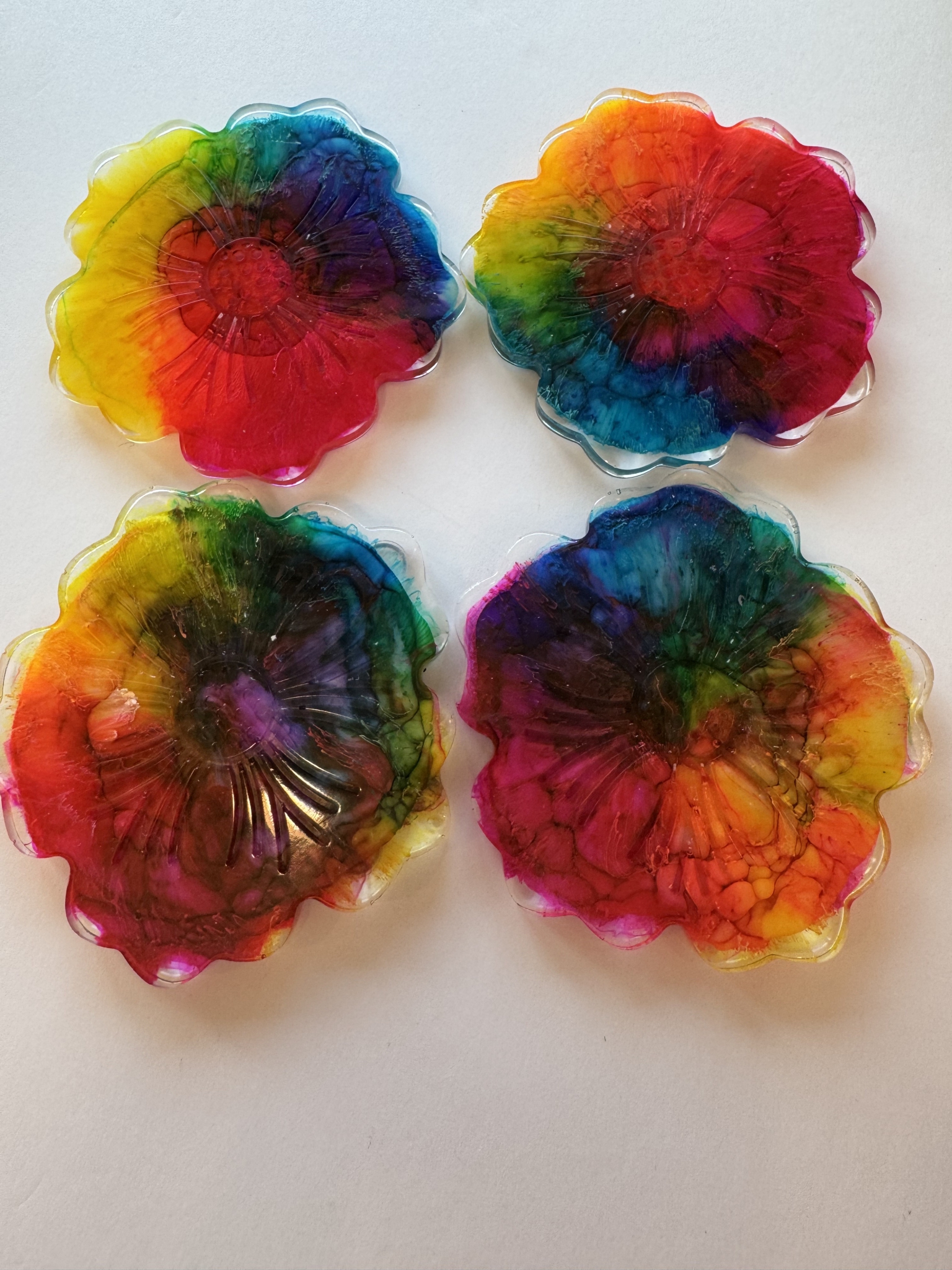 Click here to view Resin Coasters Flower by Jean Macaluso